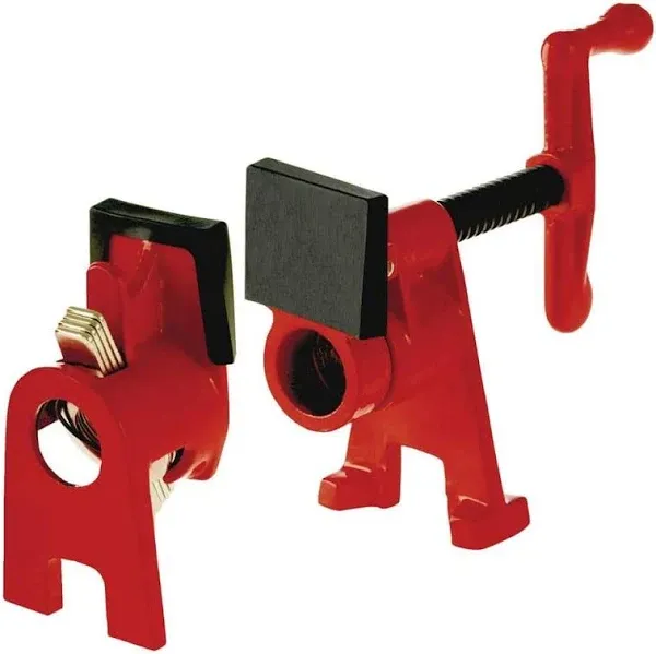 BESSEY BPC-H12, 1/2 In. H Style Pipe Clamps - Incredibly Versatile, Easy Red 