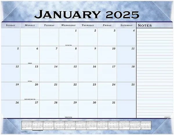 AT-A-GLANCE Monthly Desk Pad 2025