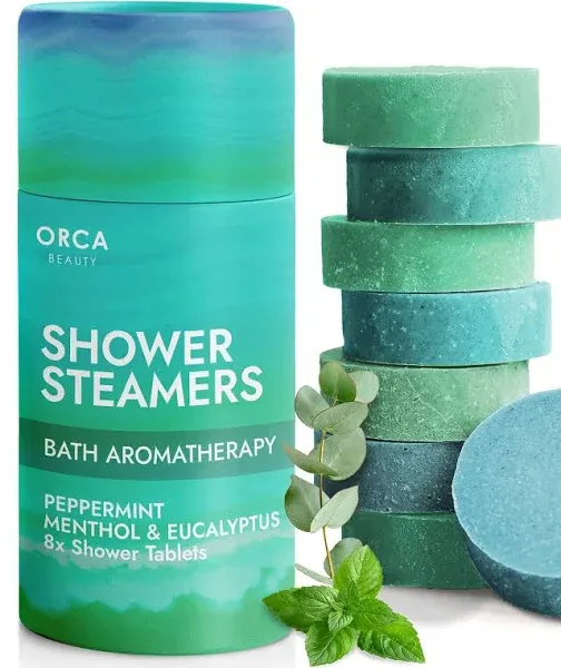 Shower Steamers (8 Scents) Includes Eucalyptus Shower Bomb, Shower Steamers Arom