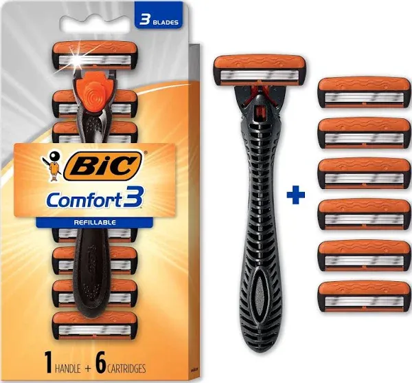 BIC Men's Hybrid 3 Comfort Disposable Razor