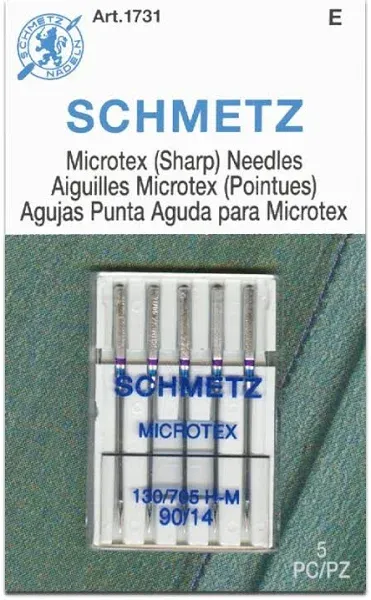 Schmetz Sharp Microtex Machine Needles