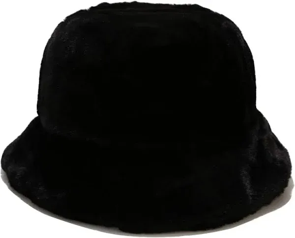 OCTEEN Fluffy Faux Fur Bucket Hat