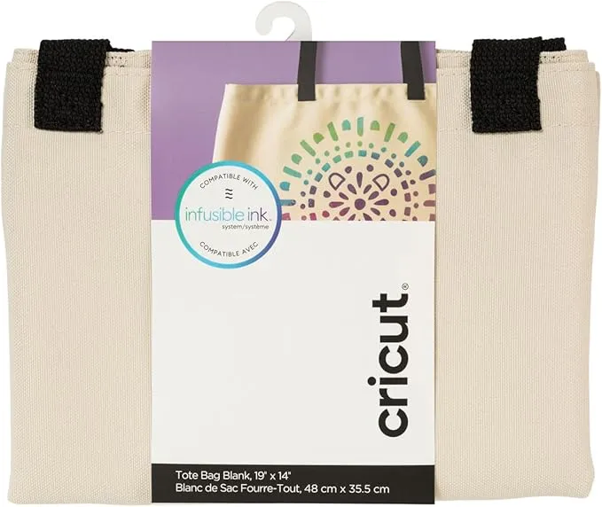 Cricut Tote Bag Blank, Large Infusible Ink, Canvas