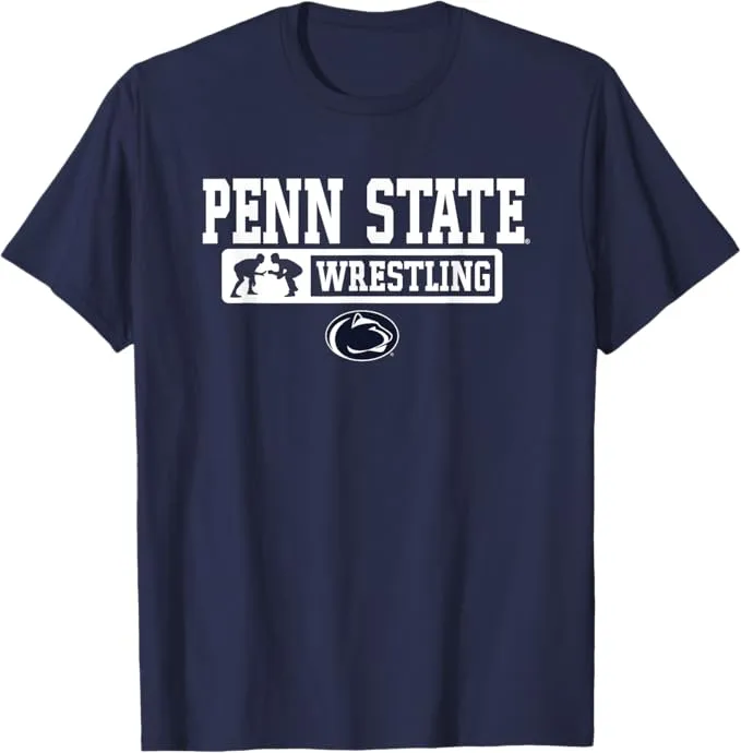 Penn State Nittany Lions Wrestling Arm Twist Navy T-Shirt