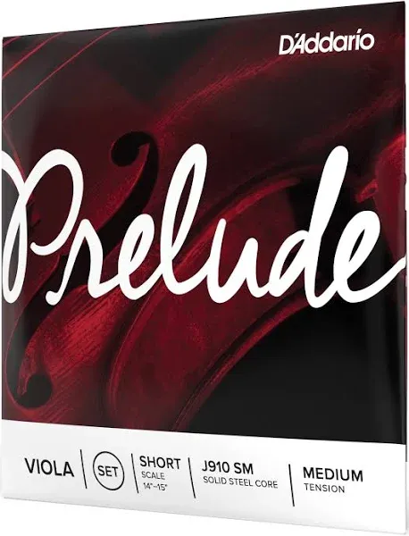 D'Addario Prelude Viola String Set, Medium Scale, Medium