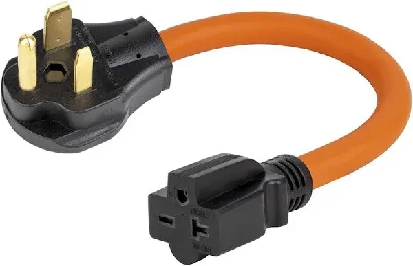 1.5FT Nema 6-50P to 6-15R/6-20R Welder Power Adapter Cord, 6-50P 50-Amp