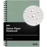 GAK. Stone Paper Waterproof Spiral Notebook, 7.20x10.11, 50 Sheets, Durable Notebook, Eco-Friendly Mineral Stone Paper Notebo