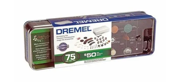 NEW Dremel 707-01 ROTARY TOOL 75 PIECE Accessory SET IN Tin Can Kit 