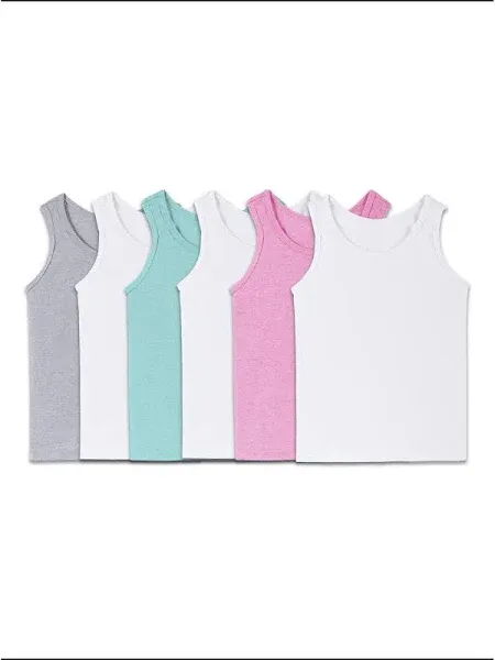 Fruit Of The Loom Girls Eversoft Assorted Tanks