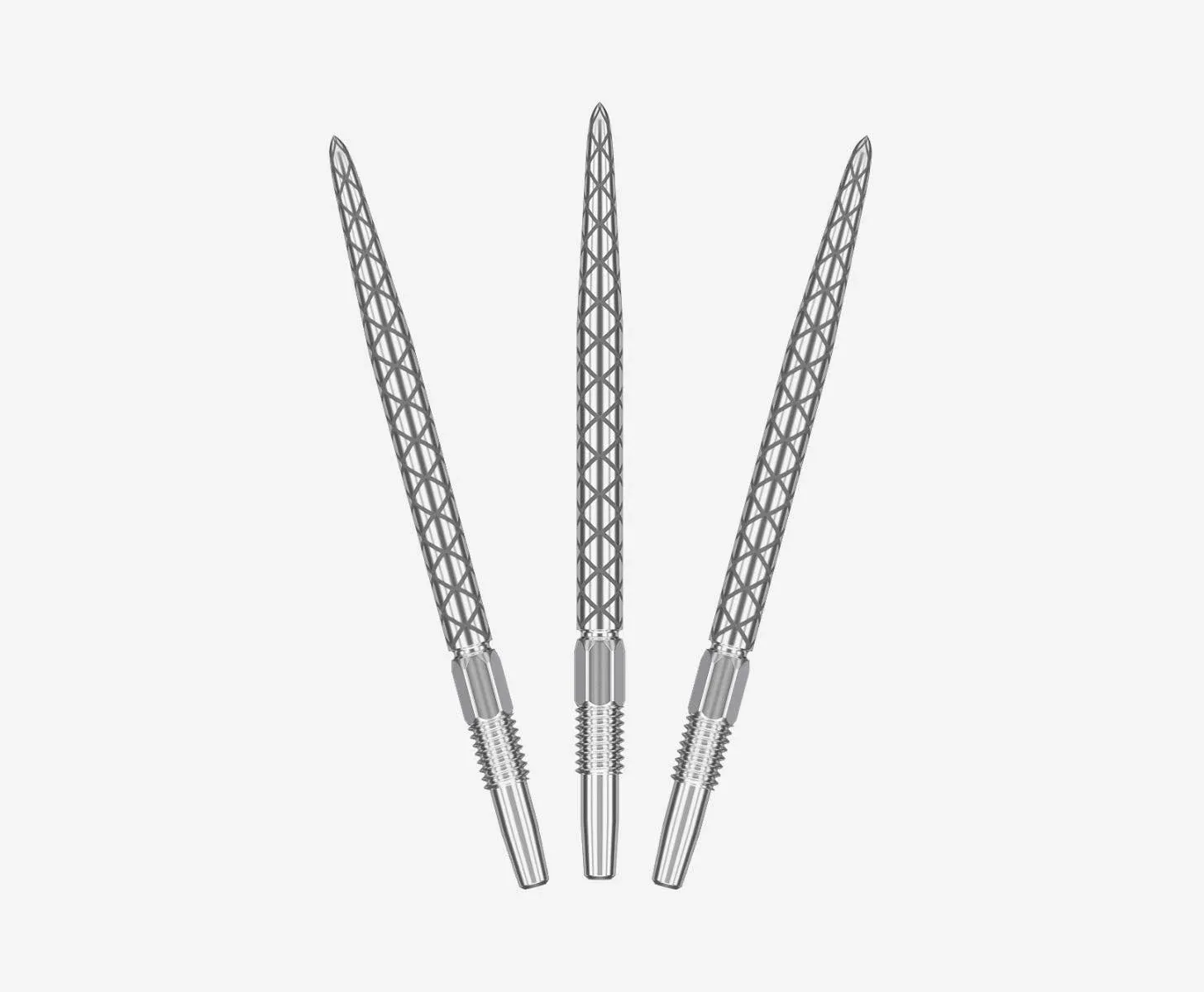 Target Darts Swiss Point Diamond Pro Dart Points, 30mm Silver