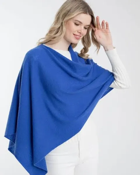 Alashan Cashmere Claudia Nichole 100% Cashmere Dress Topper Poncho