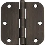 Design House 181354 3-Pack Hinge 3.5", Satin Nickel