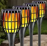 Ollivage Solar Lights Outdoor Upgraded, 43" Flickering Flames Torch