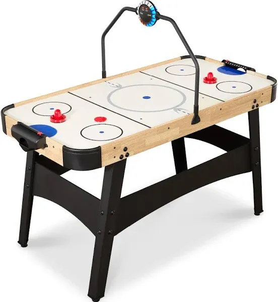 Best Choice Products 54in Air Hockey Game Table with LED Lights, Scoreboard, and Powerful Motor