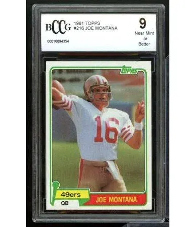 1981 Topps - #216 Joe Montana (RC) Nice