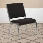 Emma + Oliver 1000 lb. Rated Black Antimicrobial Fabric Bariatric Medical Reception Chair