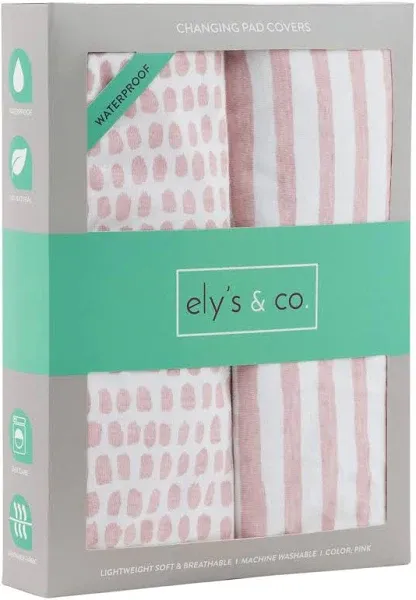 ely's & Co. Baby Fitted Waterproof Changing Pad Cover Sheets