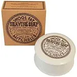 Mitchell's Wool Fat Shaving Soap Ceramic Dish 125g