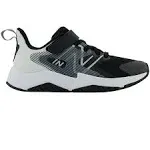 New Balance Kids Rave Run V2 Bungee Lace with Top Strap Black/White 3.5