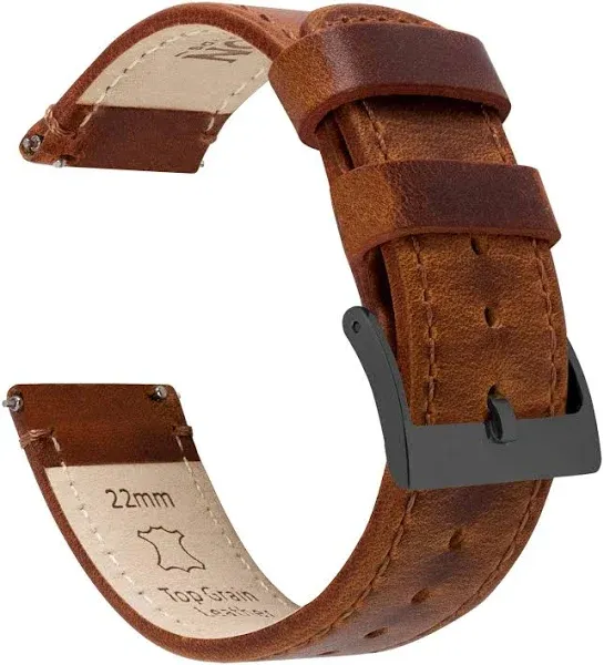 Barton Watch Bands Weathered Brown Leather Watch Band Standard