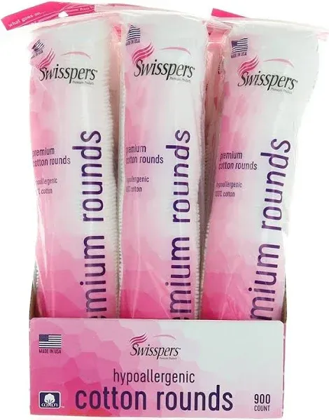 Swisspers Hypoallergenic 100% Cotton Rounds