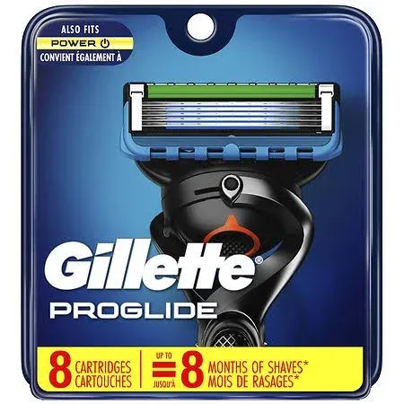 Gillette ProGlide 5-Blade Razor Blade Refills, 8 Count