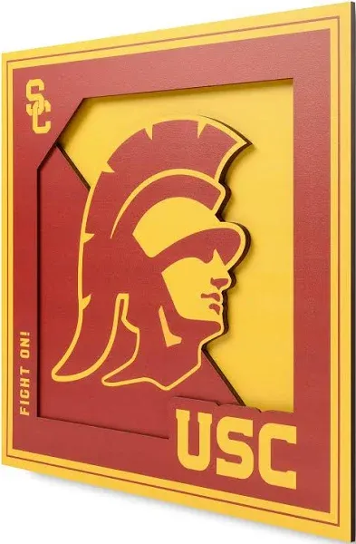 Youthefan College 3D Logo Series Wall Art USC Trojans