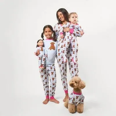 Leveret and Matching Girl Doll Cotton Pajamas