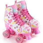 Barbie unisex Adjustable Straps Roller Skates, Pink, 5.91 in