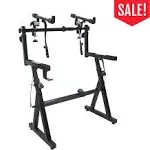 Adjustable Z Shape Black Keyboard Stand w/ 2nd Tier