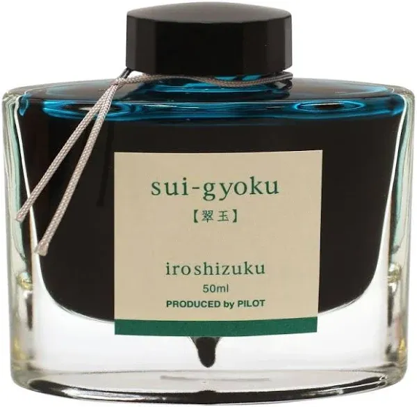 Pilot Fountain Pen Ink Iroshizuku Sui-Gyoku 50ml