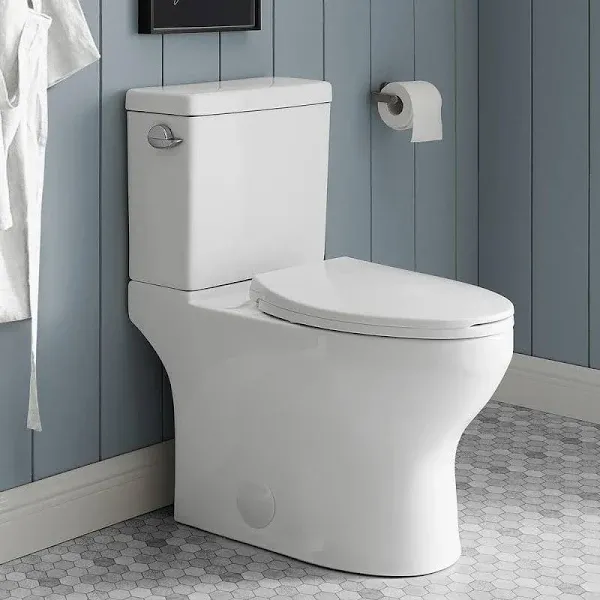 Swiss Madison Well Made Forever Classe Two-Piece Elongated Left Side Flush Handle Toilet 1.28 gpf