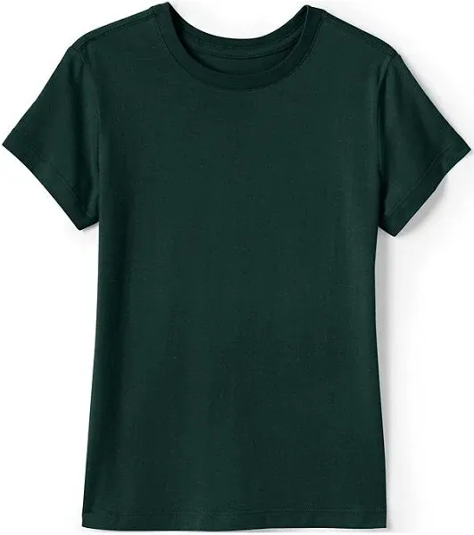 Lands' End School Uniform Girls Short Sleeve Essential Tee