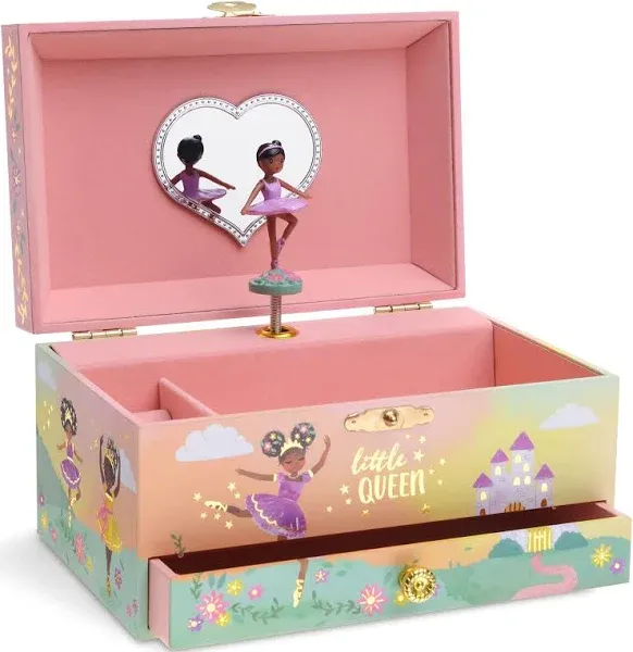 Musical Ballerina Jewelry Box for Girls Kids Music Box with Spinning Ballerina