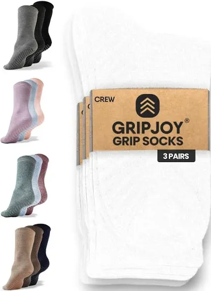 Gripjoy Women's Crew Socks with Grips