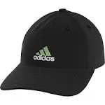 Adidas Youth Ultimate 2 Hat, Black/White/Semi Green Spark