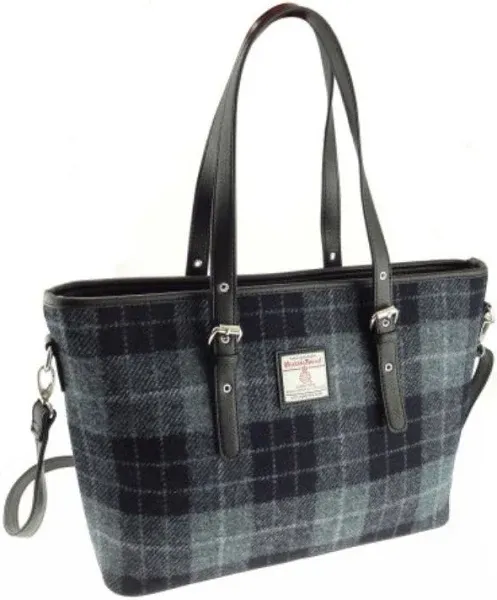 Harris Tweed 'Spey' Large Tartan Tote Bag