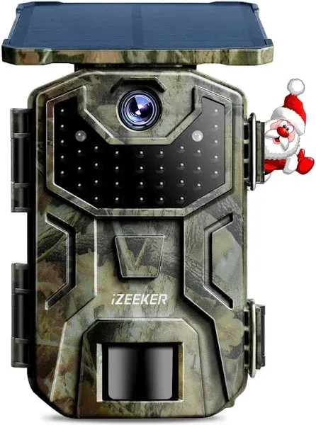 iZEEKER Solar Wildlife Camera 2.7K/1520P 36MP, Trail Camera