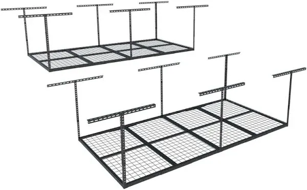 FLEXIMOUNTS 4x8 Overhead Garage Storage Rack Garage Storage Organization Syst...