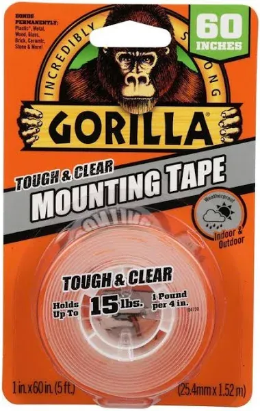 Gorilla Clear Double Sided Mounting Tape