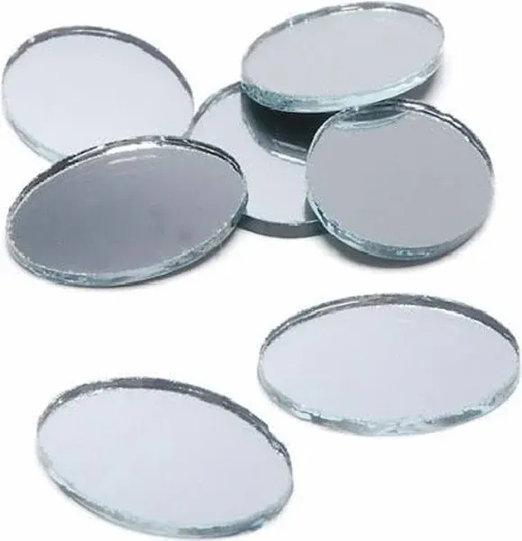 Art Cove 2 x 1.5 inch Mini Oval Glass Mirrors