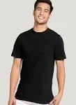 Jockey Essentials Crew Neck T-Shirts Black 2 Pack Size Medium