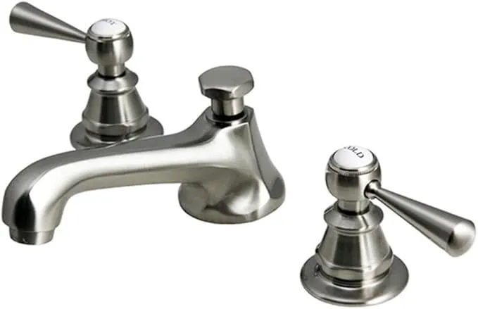 Water Creation 8 in. Widespread 2-Handle Century Classic Bathroom Faucet in PVD