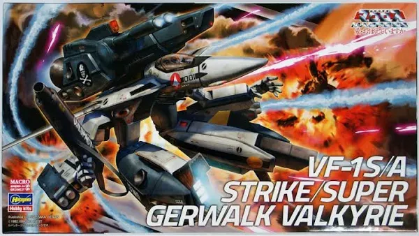 Hasegawa Macross VF-1S/A Strike/Super Gerwalk Valkyrie 1/72 Plastic Model