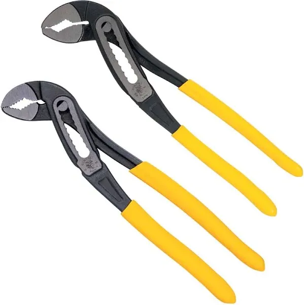 Klein Tools D5052KIT Pump Pliers Set, 7-Inch and 10-Inch Classic Klaw Yellow 