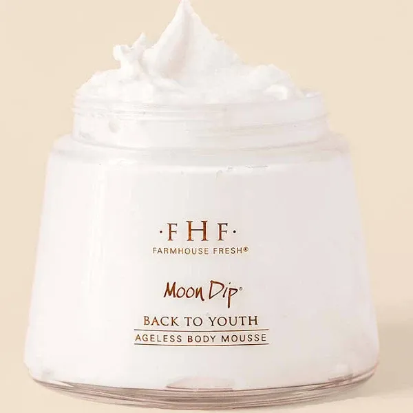 FarmHouse Fresh Moon Dip Back to Youth Ageless Body Mousse, 8 Fl Oz