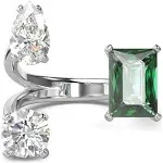 Swarovski Mesmera Open Ring - Green/Silver