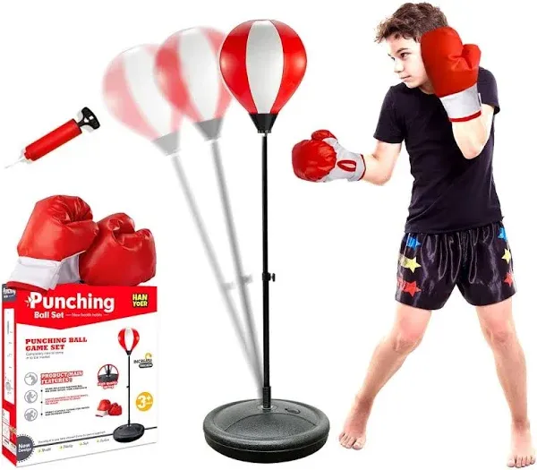 Hanyoer Kids Punching Bag with Stand