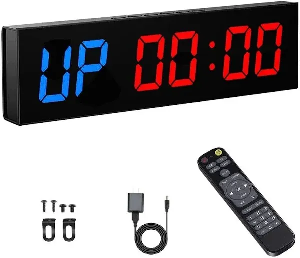 Versatile Digital Fitness Timer with Bright LED - Ideal for Interval Training