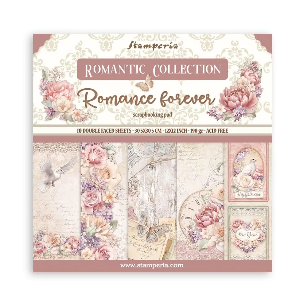 Stamperia Romance Forever Paper Pad